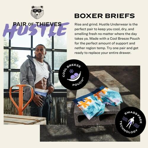 Pair of Thieves Hustle Camp Fire Boxer Brief 2-Pack Navy XL
