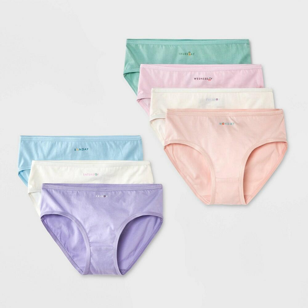 Girls' 7pk Days of the Week Fruit Briefs - Cat & Jack™ Assorted Colors 4