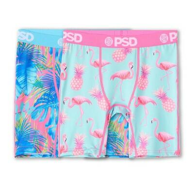 PSD 2pk 'Flamingo & Palm Punch' Boxer Briefs - M