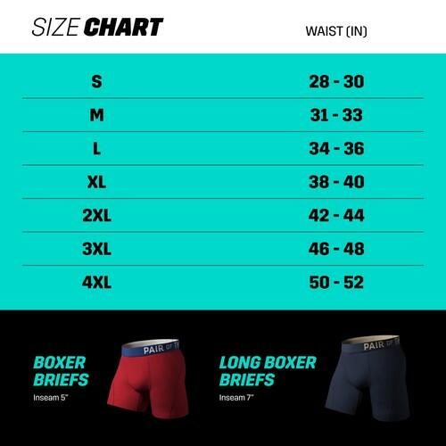 Pair of Thieves Men's SuperCool Boxer Briefs 2pk - Blue/Maroon S