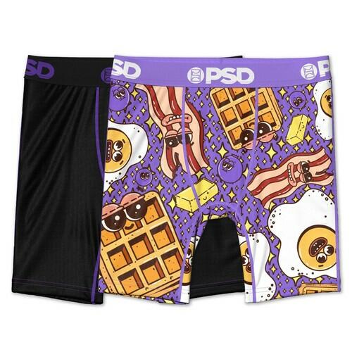 PSD Boys' 2pk Morning Mash Printed Boxer Briefs - Purple XL