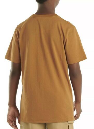 Carhartt, Big Boys Youth Logo 'C' T-Shirt, Brown - Youth Medium (10/12)