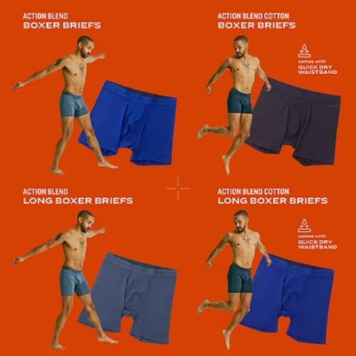 Pair of Thieves Men Quick Dry Boxer Briefs | Underwear for Men | 3 Pack | Large