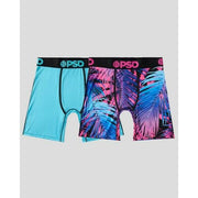 PSD Men's Palm Vice Print Briefs 2pk - Palm Vice/Blue XXL