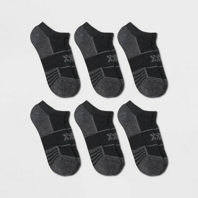 Women's 6pk Cushioned Mesh No Show Athletic Socks - All In Motion™ Black 4-10