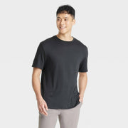 Men's Relaxed Fit Performance T-Shirt - All In Motion™ Black L: Moisture Wicking, Quick Dry, Jersey