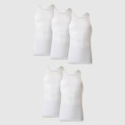 Hanes Premium Men's Comfort Tank Top Undershirt 5pk - White M: Breathable