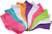 Hanes Toddler Girl's Ankle Socks 10-Pack Sockshosiery, assorted, 6/ 4T-5T