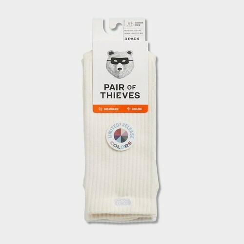 Pair of Thieves Men's Crew Socks 3pk - Blush 6-12
