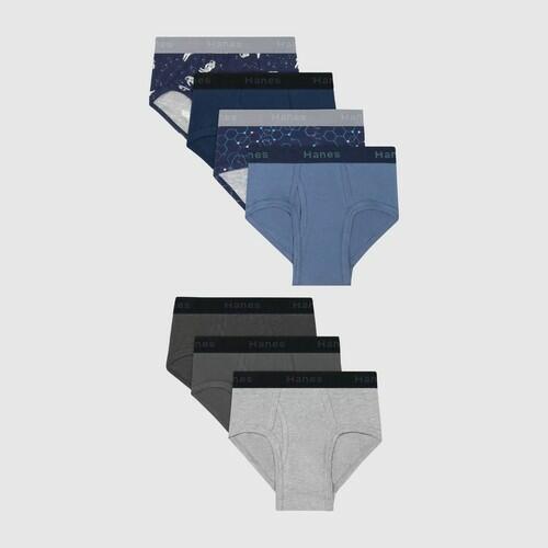 Hanes Boys' Space Print 7pk Briefs - M