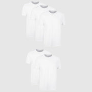 Hanes Men's Crewneck T-Shirts with FreshIQ 5pk - White - XXL