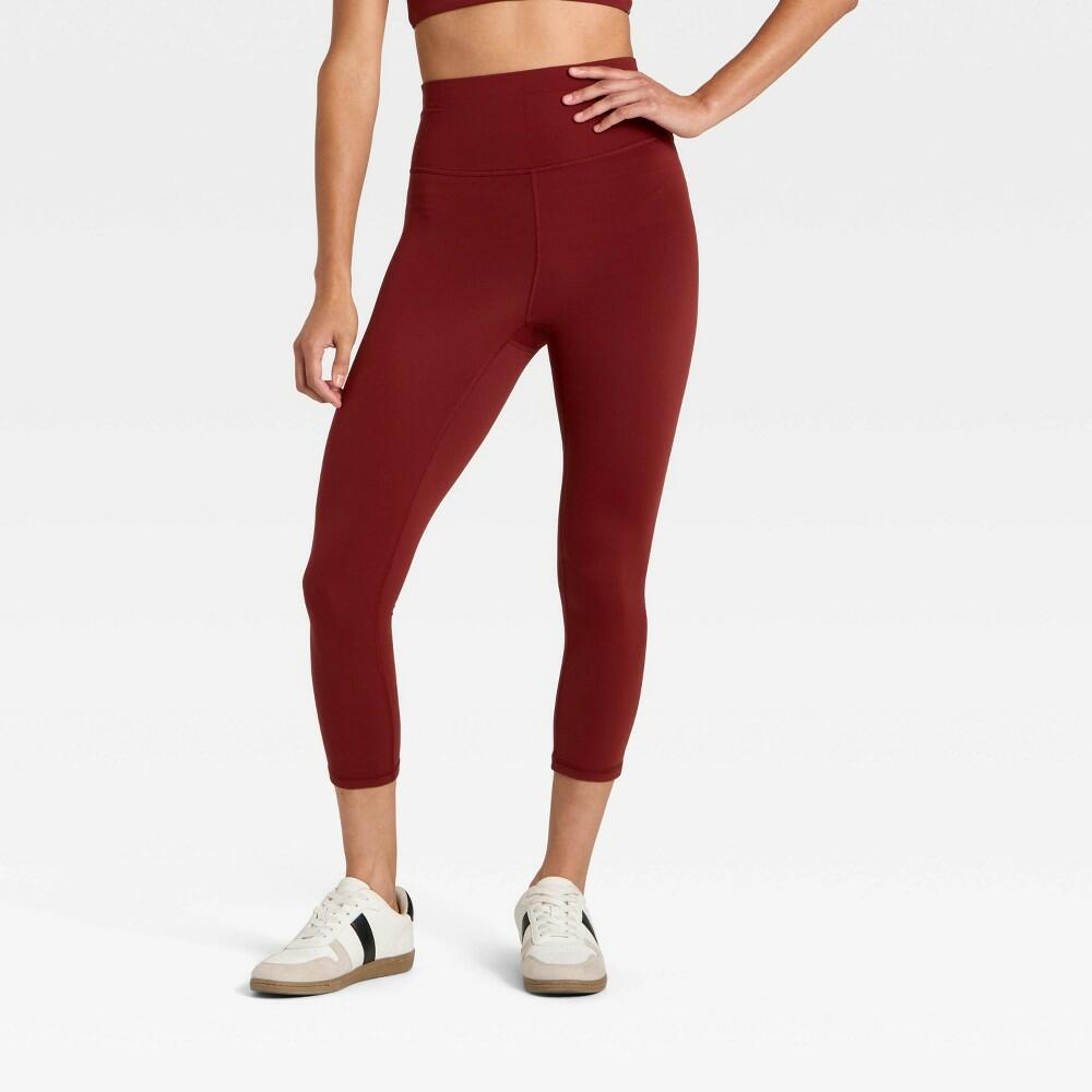 Women's Everyday Soft Ultra High-Rise Capri Leggings - All In Motion™ Maroon L