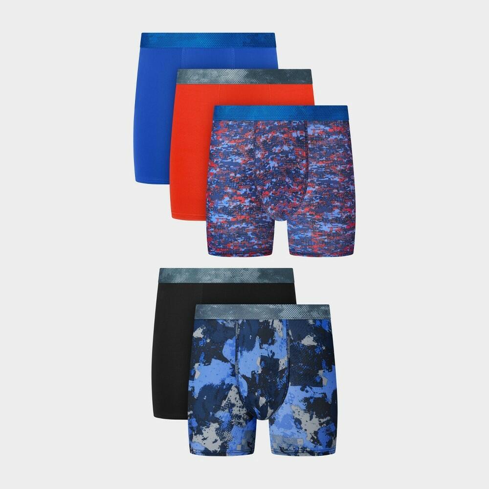 Hanes Moves Boys' 5pk Breathable Boxer Briefs - L