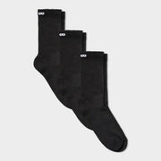 Pair of Thieves Men's Rayon Made From Bamboo Crew Socks 3pk - Black 6-12