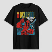 Men's Deadpool Classic Short Sleeve Graphic T-Shirt - Black XXL