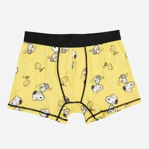 Men's Peanuts Boxer Briefs - Yellow L