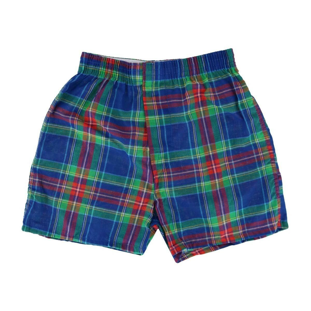 Fruit of the Loom Boy's Tartan Plaid Boxers Assorted (7 Pack), Small, Assorted