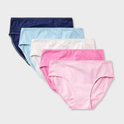Girls' 5pk Underwear Briefs - Dealworthy™ Blue/Pink XL