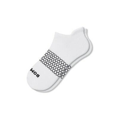 Bombas Men's Solid Ankle Socks - White Large