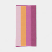 32"x62" Wide Multi Striped Reversible Beach Towel Pink/Orange - Sun Squad™