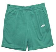 Nike Unisex-Child Sportswear Club Fleece French Terry Shorts Green/White X-Small