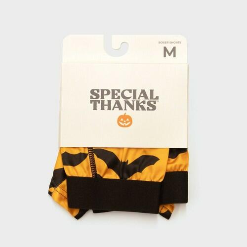 Men's Special Thanks Halloween Bats Boxer Briefs - Orange XL