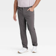 Men's 360 Lifestyle Big Slim Fit 5-Pocket Pants - All In Motion Dark Gray 42x32: Moisture Wicking, Quick Dry, UPF 50+