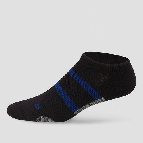 Hanes Premium Men's Compression No Show Socks 3pk - Black 6-12