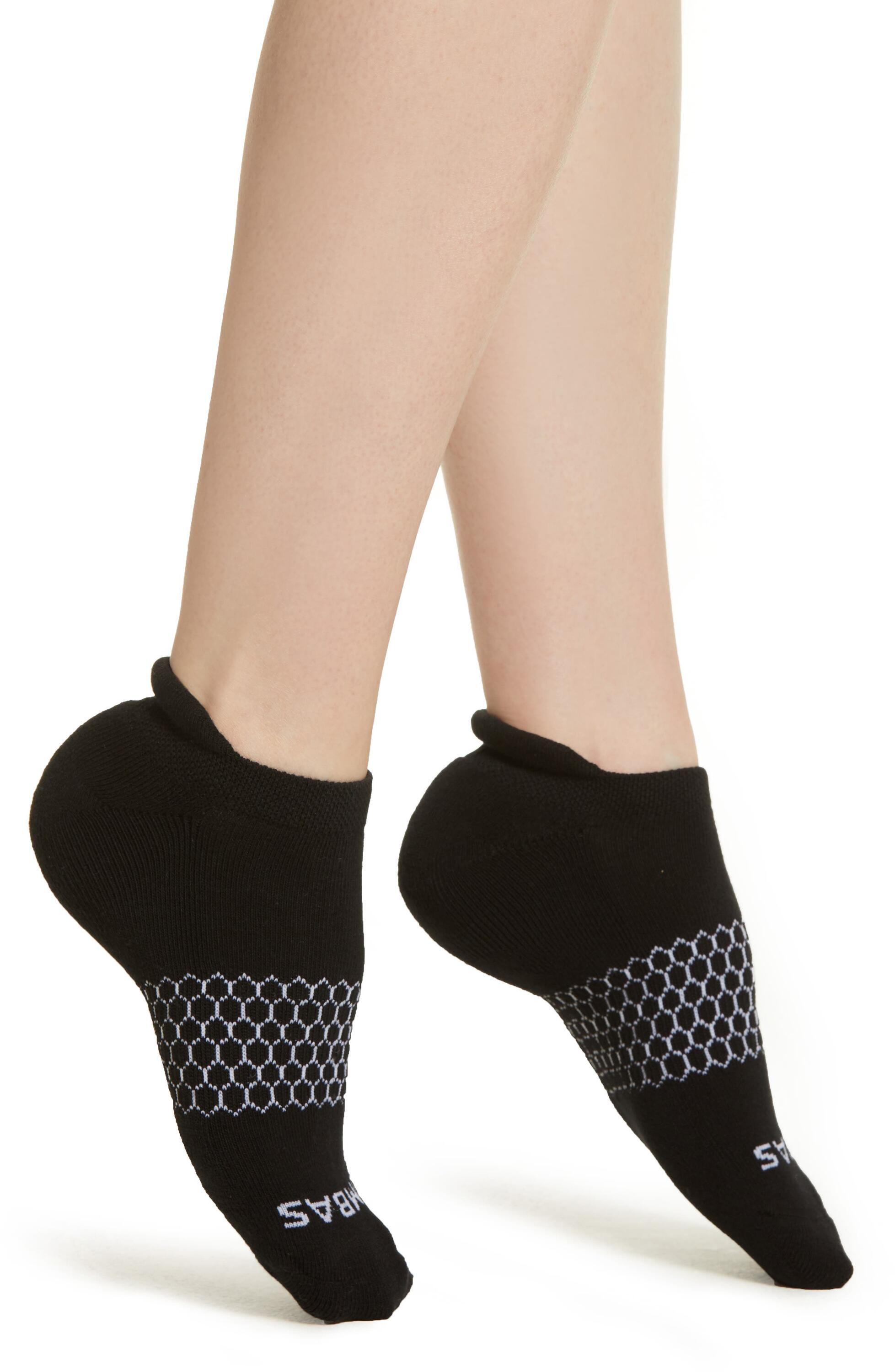 Bombas Women's Solid Ankle Socks - Black Medium Unisex