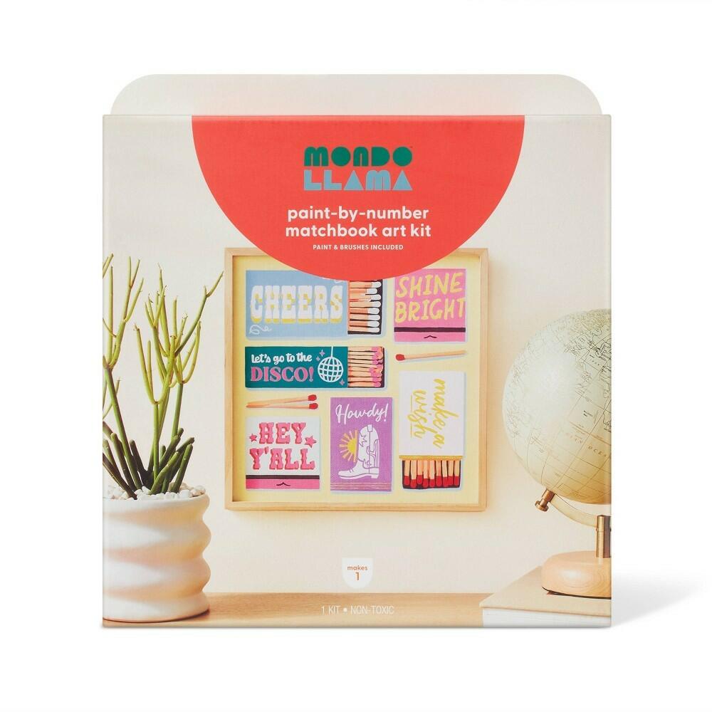 Paint - by - Number Matchbook Art Kit - Mondo Llama™