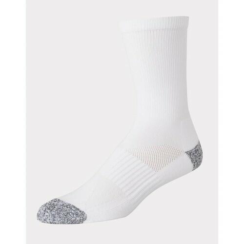 Hanes Moves Premium Men's Performance Crew Socks 4pk - White 6-12