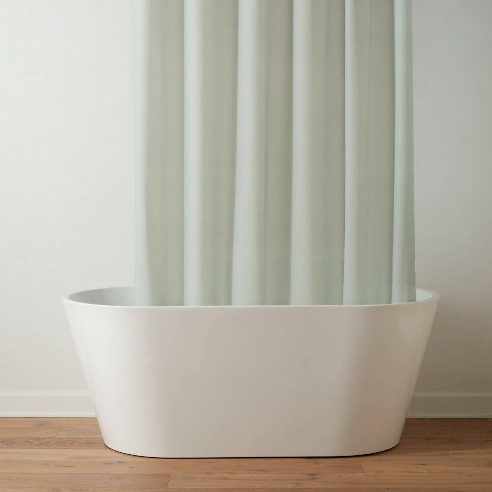 71"x71" Mid Weight Color Shower Liner Green - Threshold™
