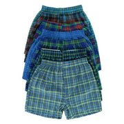 Fruit of the Loom Boy's Tartan Plaid Boxers Assorted (7 Pack), Medium, Assorted