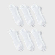Men's Odor Resistant No Show Socks 6pk - Goodfellow & Co™ White 6-12