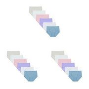 Hanes Womens Underwear 6-Pack, Comfort Organic Cotton Panties Solid/Print Mix, 9