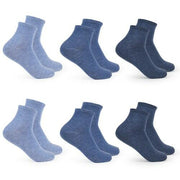 Keds Women's Quarter Socks 6-Pack - 6-10 All-Day Comfort Denim Blue