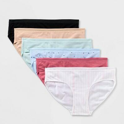Women's 6pk Cotton Bikini Underwear - Auden™ Multi XS