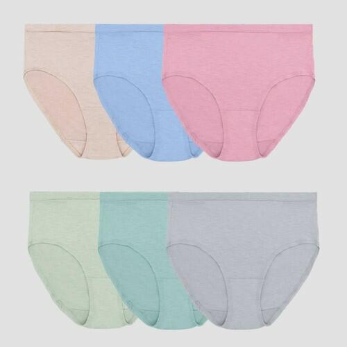 Fruit of the Loom Women's 6pk Relaxing Comfort Brief Underwear - 8
