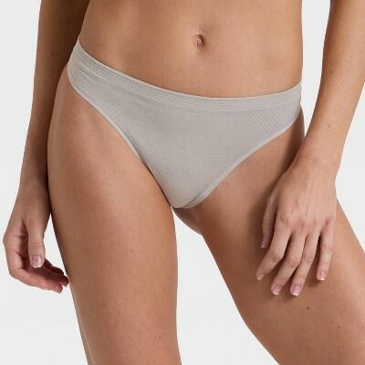 Women's Seamless Thong Underwear - Auden™ Heathered Gray