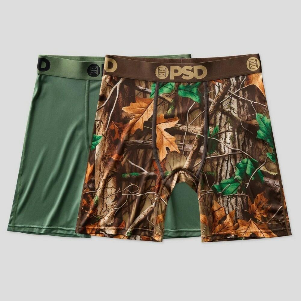PSD Men's Forest Camo Boxer Briefs - Green S