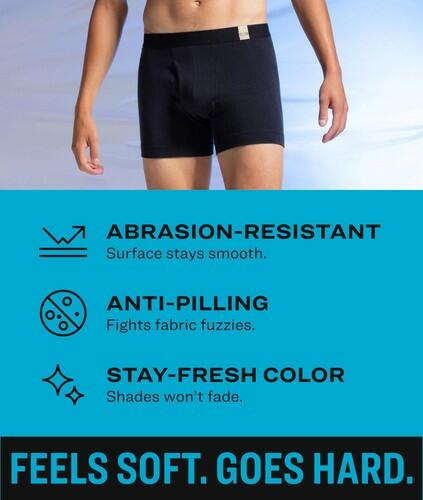 Pair of Thieves Men's 3pk SuperiAir Boxer Briefs - Dark Teal Blue L
