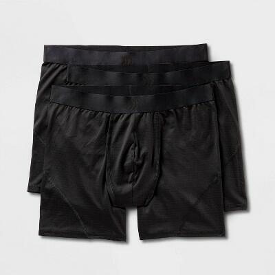 Men's 3pk Performance Underwear - All In Motion™ Black M
