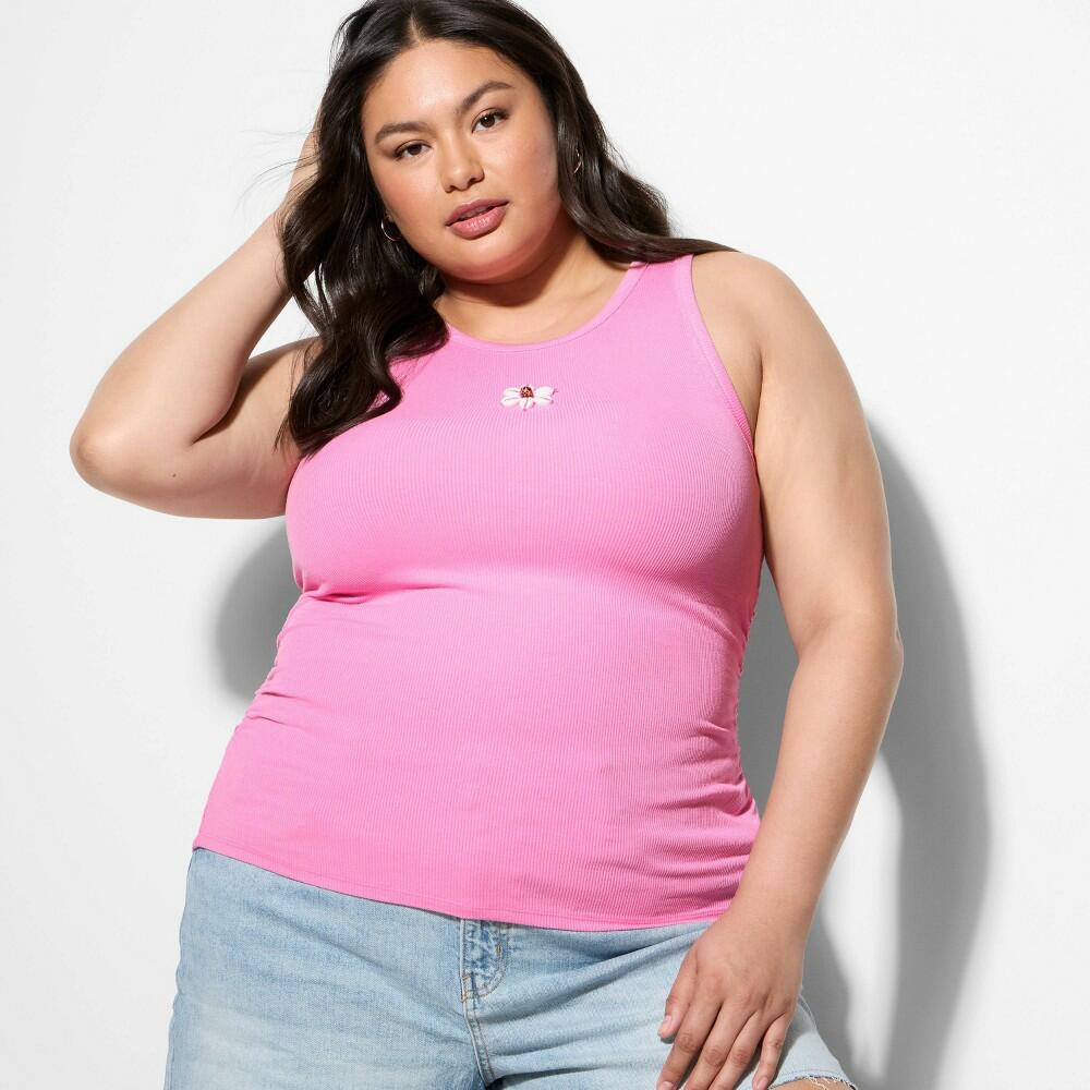 Women's High Neck Tank Top - Wild Fable™ Pink S
