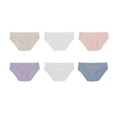 Hanes Women S Pure Comfort Hipster Underwear Organic Cotton 6-Pack Assorted 8