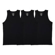 Pair of Thieves Men's 3pk SuperiAir Cotton Tank Top - Black L Tagless, Crew Neck