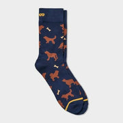 Pair of Thieves Men's Sock Dog Crew Socks - Blue 6-12