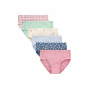 Hanes Toddler Girls’ Pure Comfort Organic Cotton Brief Underwear Assorted 6-Pack