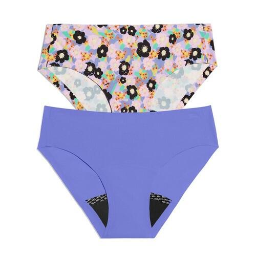 Kt by Knix Girls' 2pk Ultra Thin Leakproof Bikini Period Underwear Multicolor L