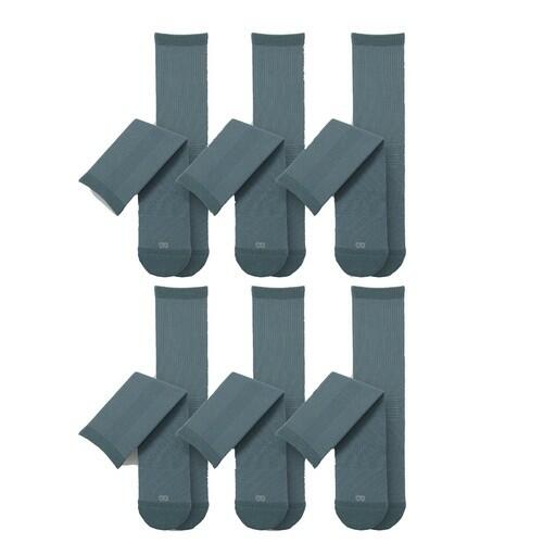 Pair of Thieves Men Cushion Crew | Socks for Men | 6 Pack Blue Denim 6-12