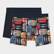 Pair of Thieves Men's Sardine 2pk Boxer Briefs - Black/Gray/Blue S